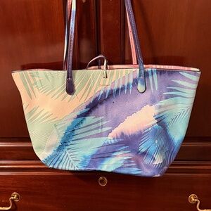 Tropical Print Reversible Desigual Tote Bag